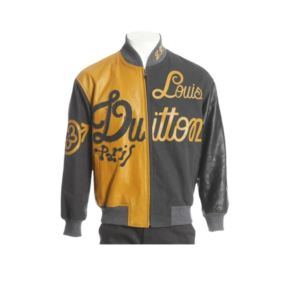 Louis Vuitton Other - Louis Vuitton Varsity Bomber Jacket in Black and Gold